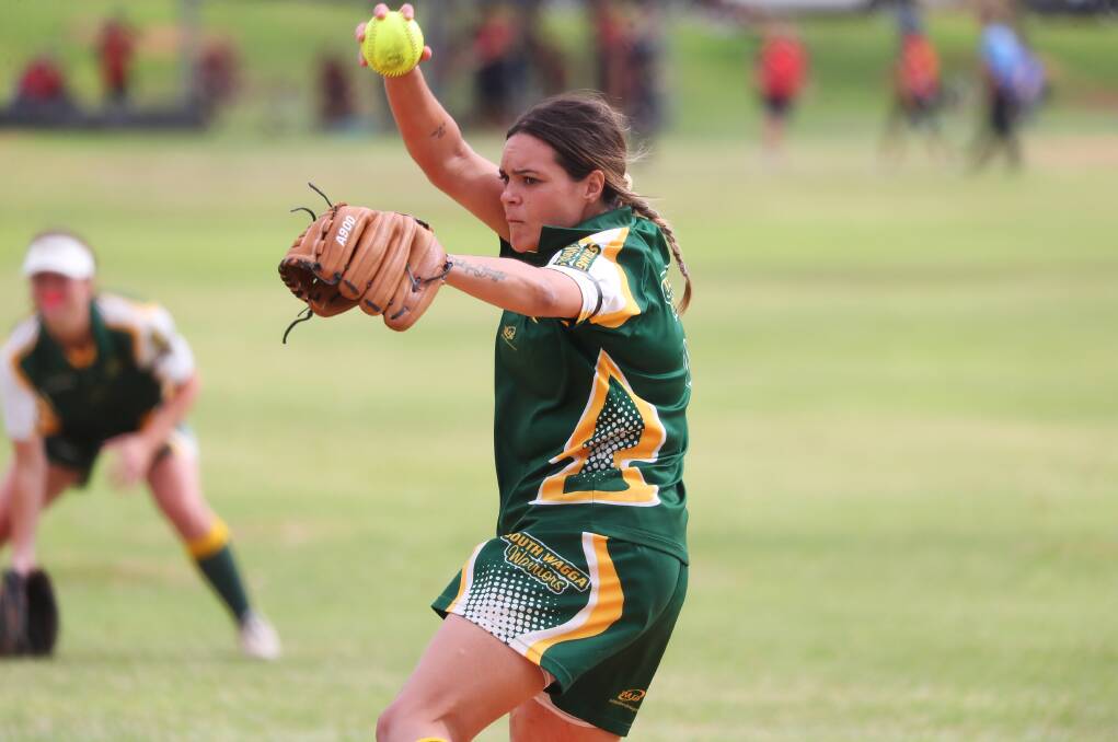 IMPORTANT: Pitcher Montana Kearnes will be key in the Warriors' bid to make another grand final. Picture: Emma Hillier