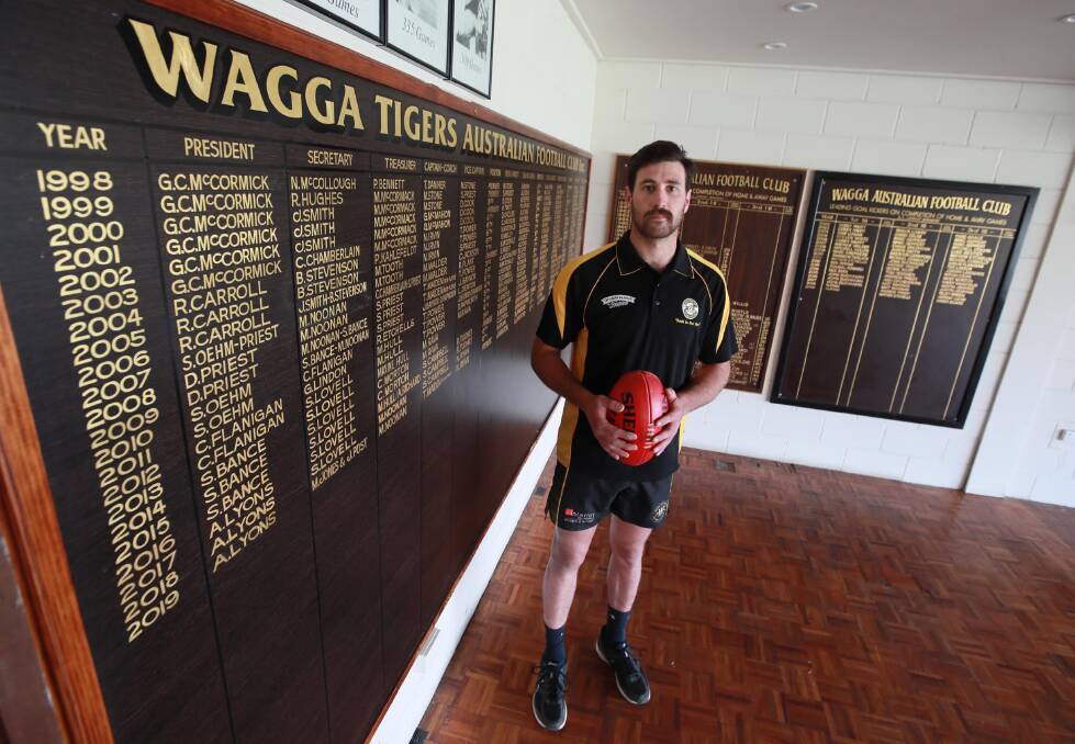 FLAG HUNTER: Wagga Tiger Angus Durnan is keen to etch his place in Wagga Tigers history by securing an elusive premiership. Picture: Les Smith
