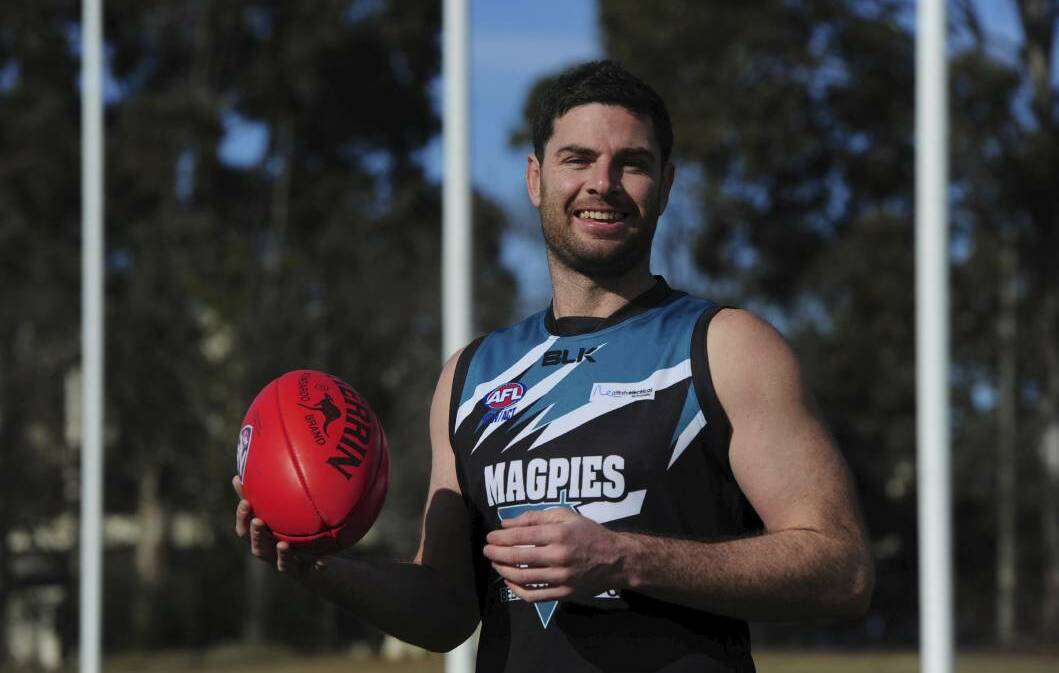 BAD BREAK: MCUE recruit Chris York broke his leg in Saturday's trial against Holbrook. Picture: The Canberra Times