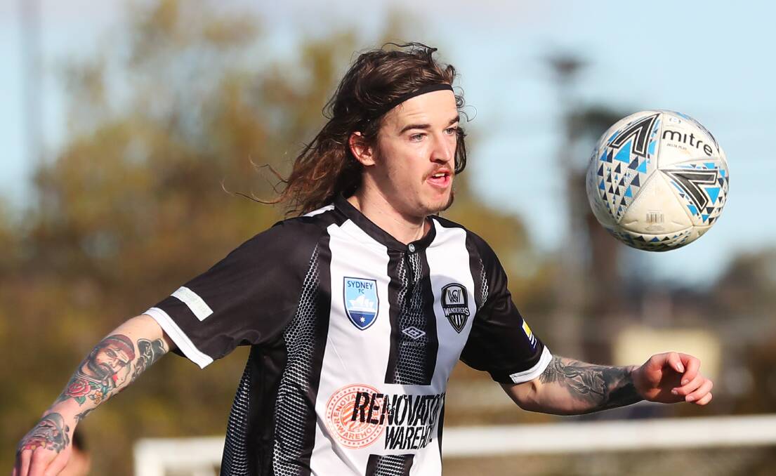 SEASON IMMINENT: Caylum Barber in action for Wagga City Wanderers last year. Picture: Emma Hillier