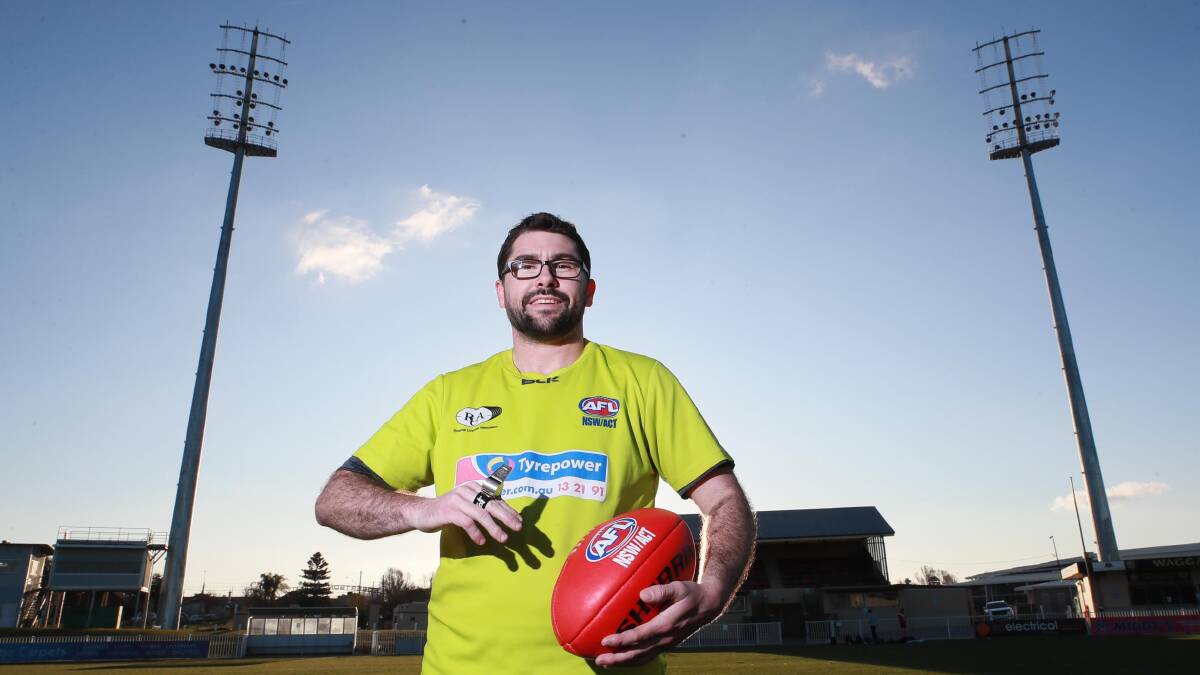 BACK THE UMPS: Riverina Umpires Association president Ryan Dedini says Toby Greene's ban for umpire contact sends a good message to the grassroots. Picture: Les Smith