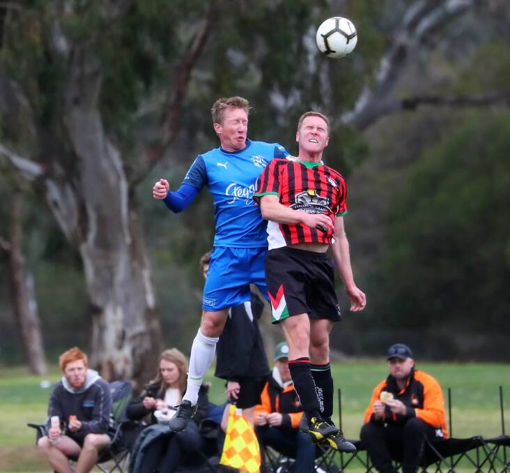 Hanwood recovered from a second half send-off to outlast Lake Albert 1-0 and book a grand final berth. Pictures: Emma Hillier