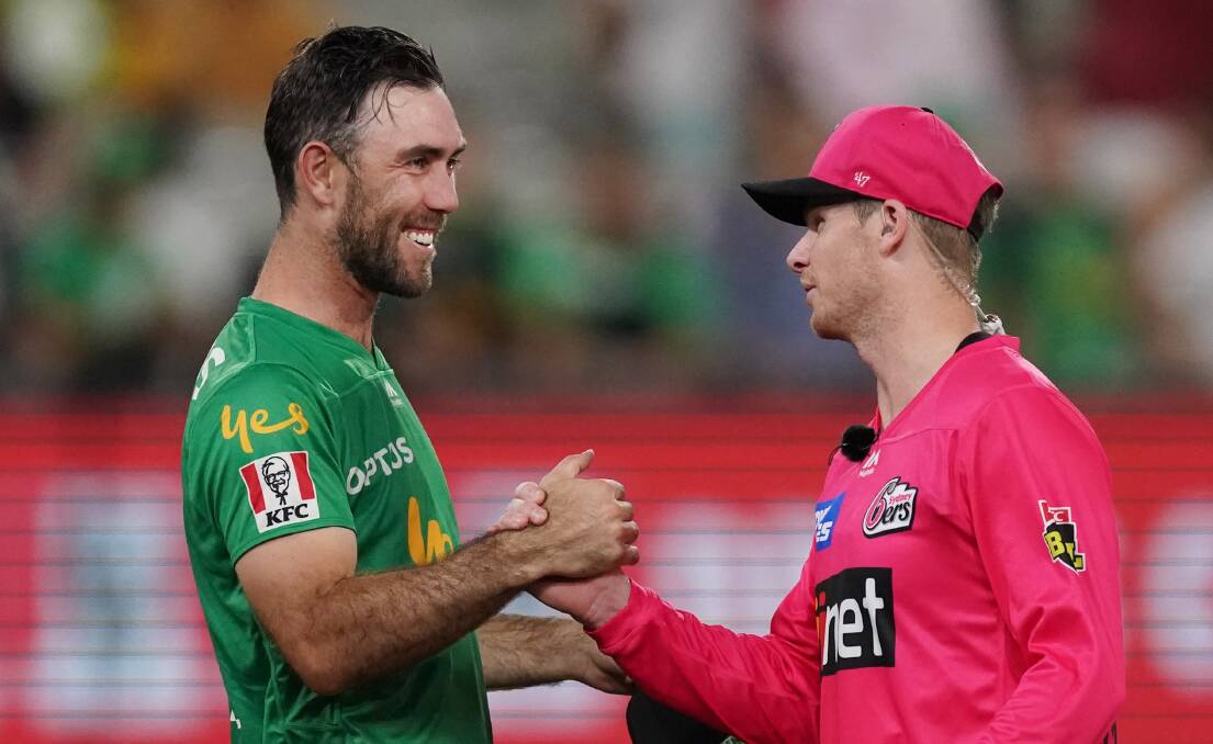 BIG NAMES: Glenn Maxwell and Steve Smith. Picture: AAP/Michael Dodge