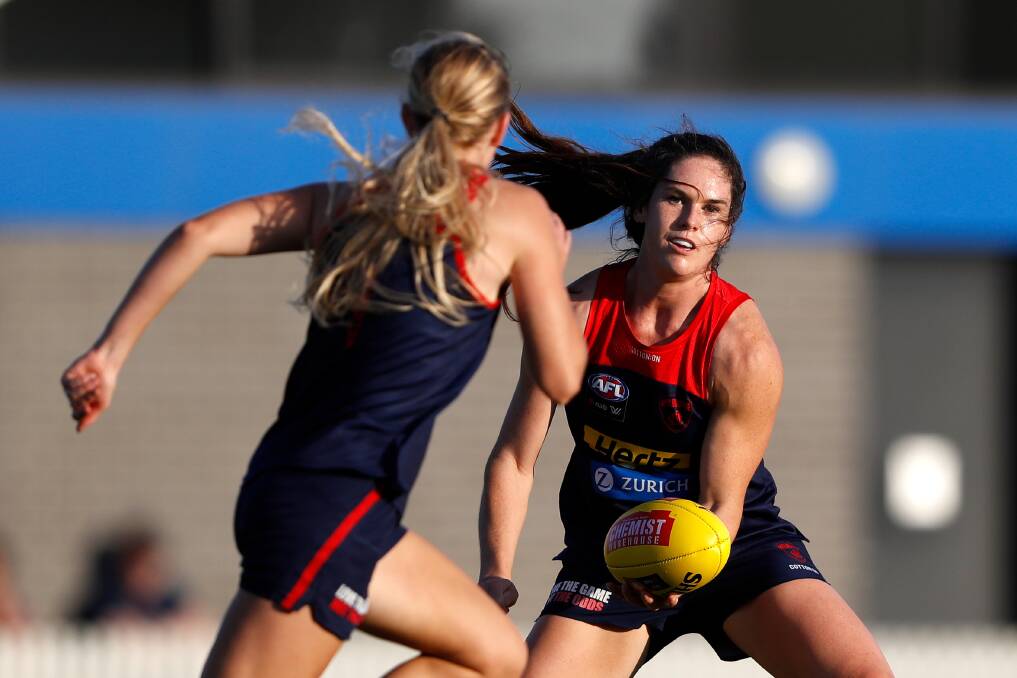 PRIMED: Melbourne player and Wagga product Gabrielle Colvin is ready to play in the first AFLW game at the MCG on Saturday. Picture: Getty Images