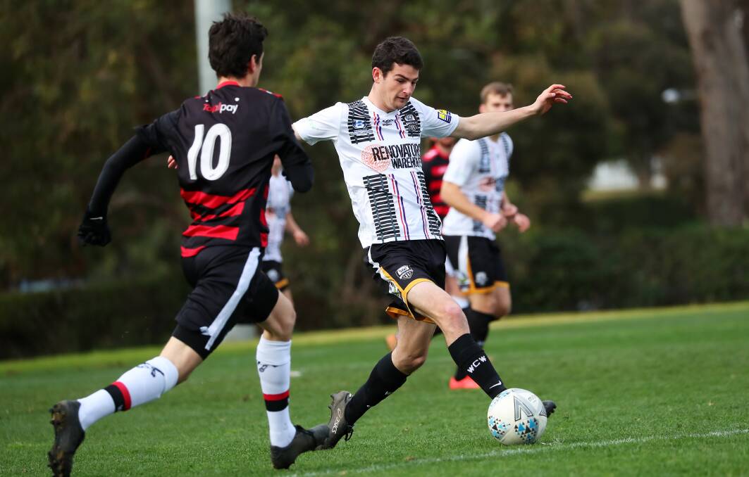 WE WANT A HOME: William Shuttleworth in action for Wagga City against Weston Molonglo last year. 