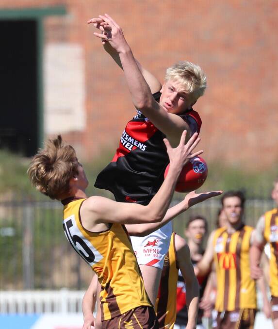 ALL-ROUNDER: Jamie Mooney in action during Marrar's under-17 grand final victory over East Wagga Kooringal last year. Picture: Les Smith