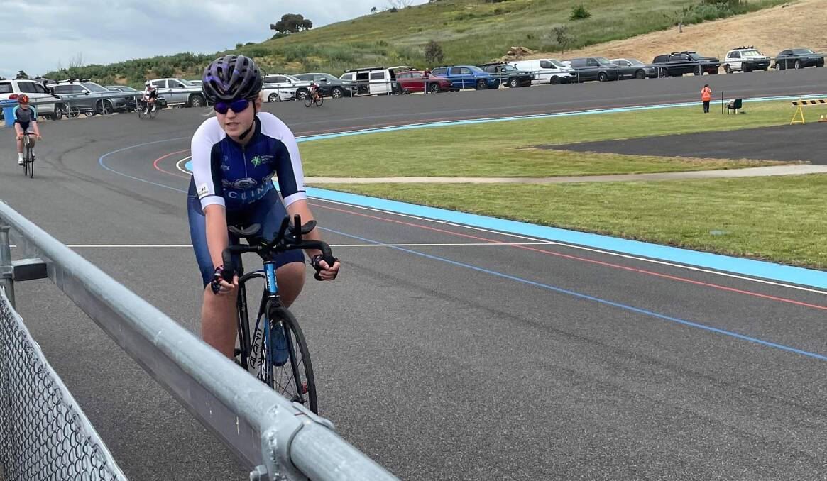 STRONG SHOWING: Wagga Cycling Club's Lexie Phillips finished on the podium at the Country Championships at Bathurst on the weekend. 