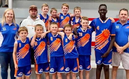 TOO GOOD: The Wagga Heat under-12s won their final. Picture: Basketball Wagga 