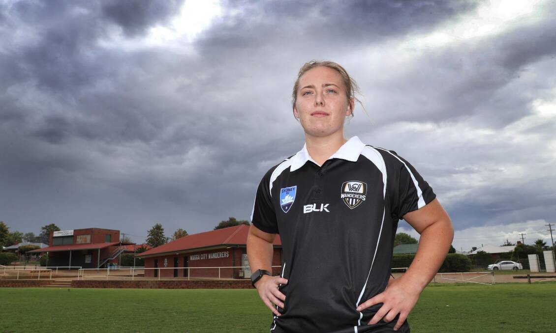 MAKING PROGRESS: Brooke Gayler will return from injury for Wagga City Wanderers this Saturday. Picture: Les Smith. 
