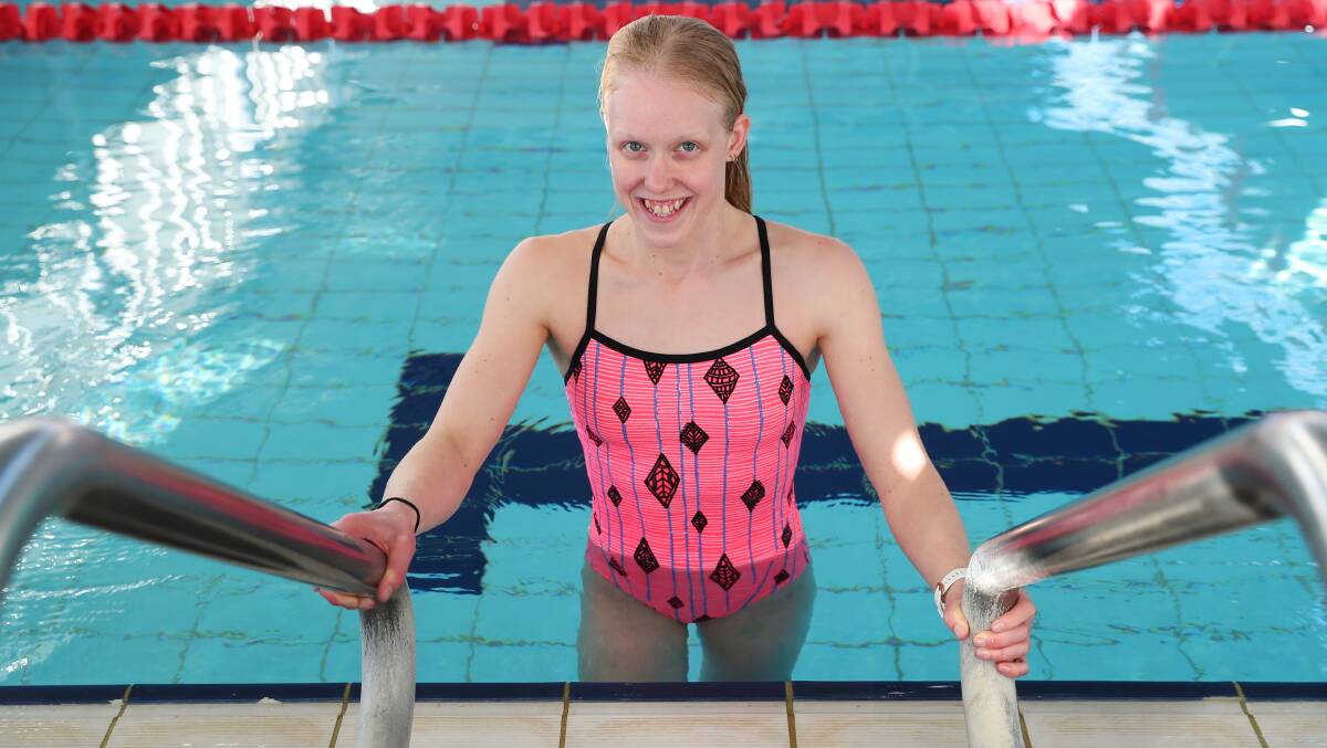 READY: Paralympics swimmer Ashley van Rijswijk. Picture: Emma Hillier