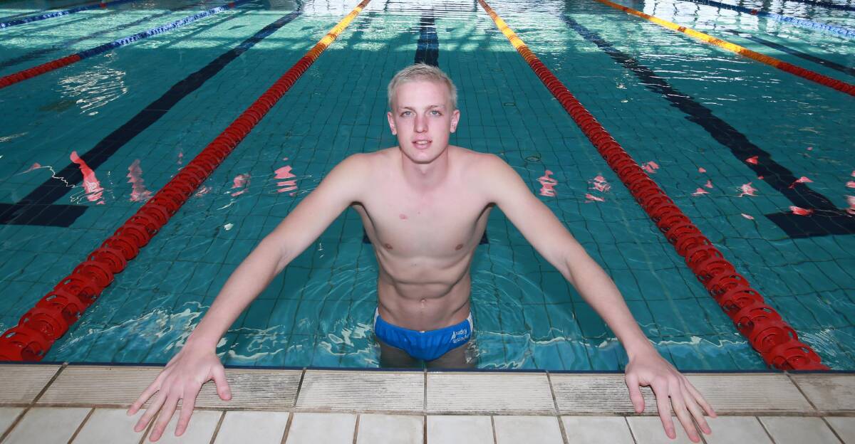 ON TRACK: Wagga swimmer Jamie Mooney. Picture: Les Smith