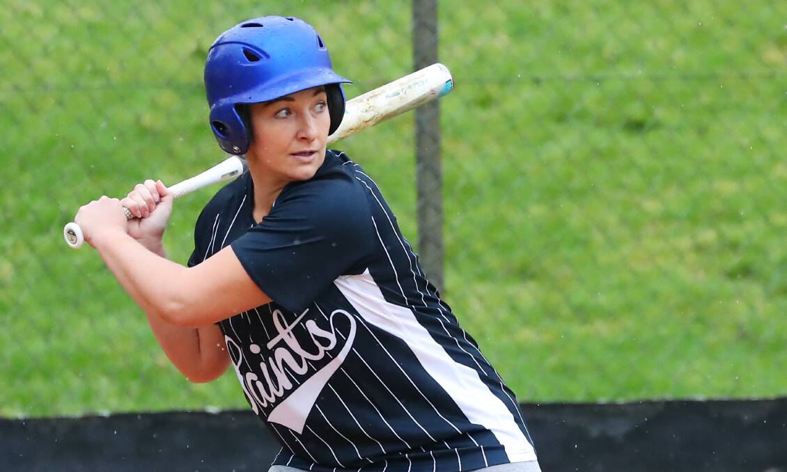 South Wagga proved too strong for Saints in Saturday's softball season opener. Picture: Emma Hillier