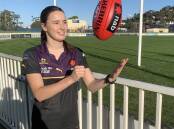 ON THE RISE: Wagga's Zara Hamilton will play for the AFLW National Academy in Melbourne on Sunday. Picture: Jon Tuxworth