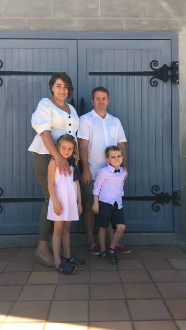 FAMILY FIRST: Natasha Coetzee and Alex McDonald with children Mimmy and Theo. 