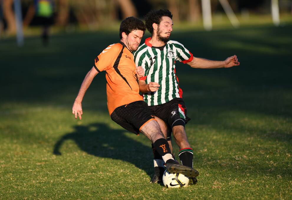 Two goals from James Trevaskis steered Lake Albert to a 2-1 win on Sunday. 