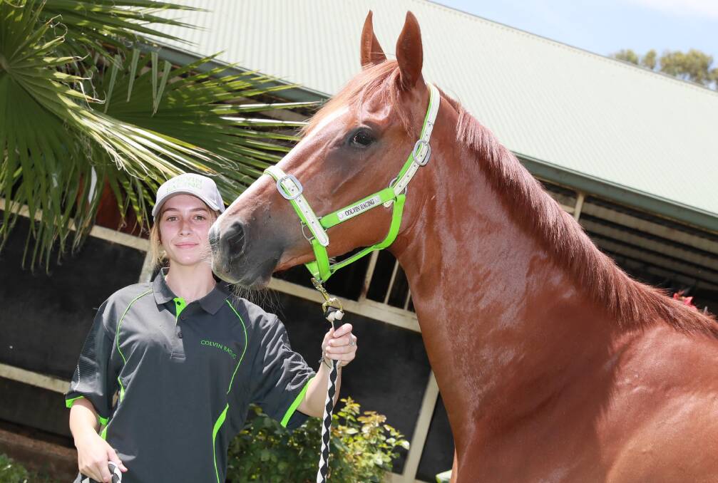 WEIGHT RELIEF: Apprentice jockey Hannah Williams, pictured with Gary Colvin-trained horse Another One, will ride Northernero at Albury on Thursday. Picture: Les Smith