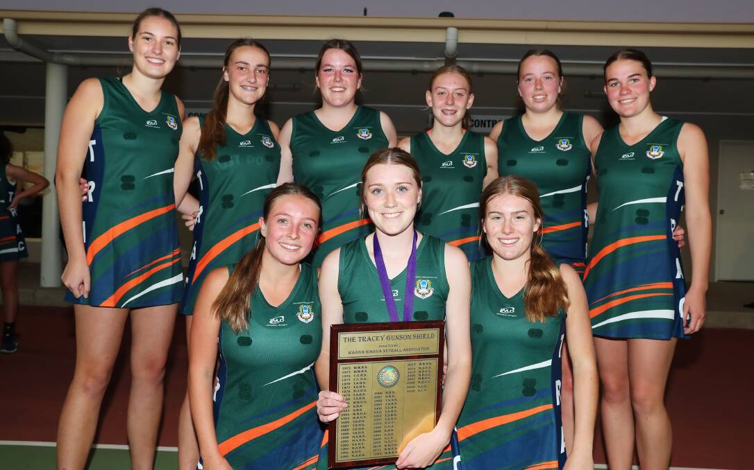 BREAKTHROUGH WIN: The Riverina Anglican College secured their maiden Tracey Gunson Shield title with a two-goal win over Kildare Catholic College in Tuesday's final. Picture: Emma Hillier