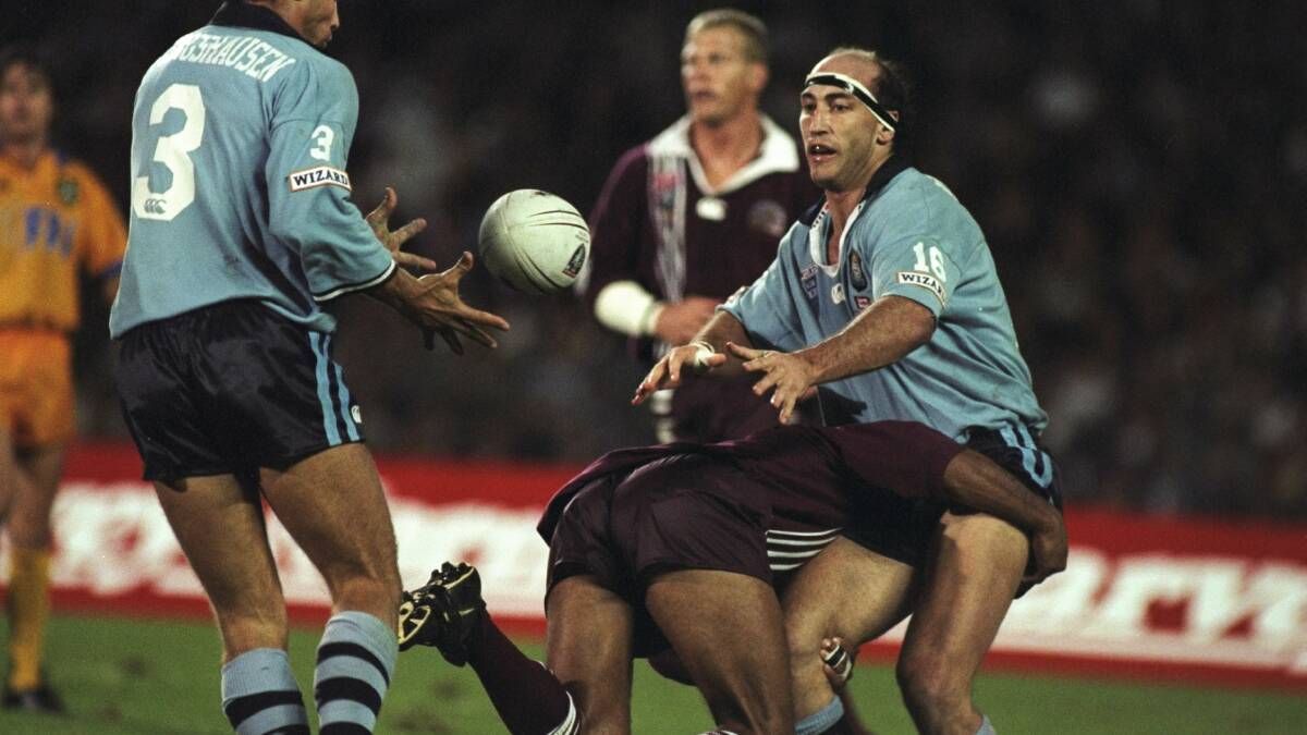 MR DEPENDABLE: David Barnhill playing for New South Wales in 1998.