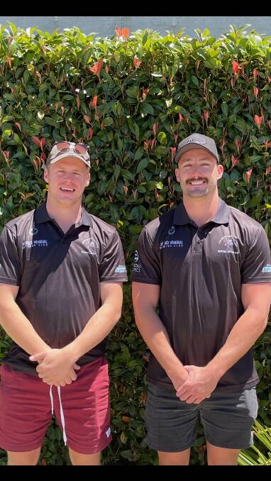 TALL TIMBER: Canberra-based key forwards Joey Kerin and Dean Biermann have signed with The Rock-Yerong Creek. Picture: TRYC