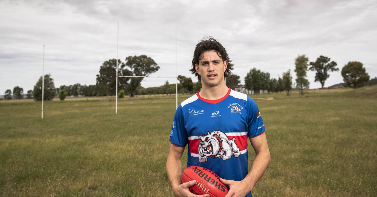 FINGERS CROSSED: Turvey Park product Pat Voss is waiting to see whether he gets the nod in the AFL Draft later this week. Picture: Ashley Smith