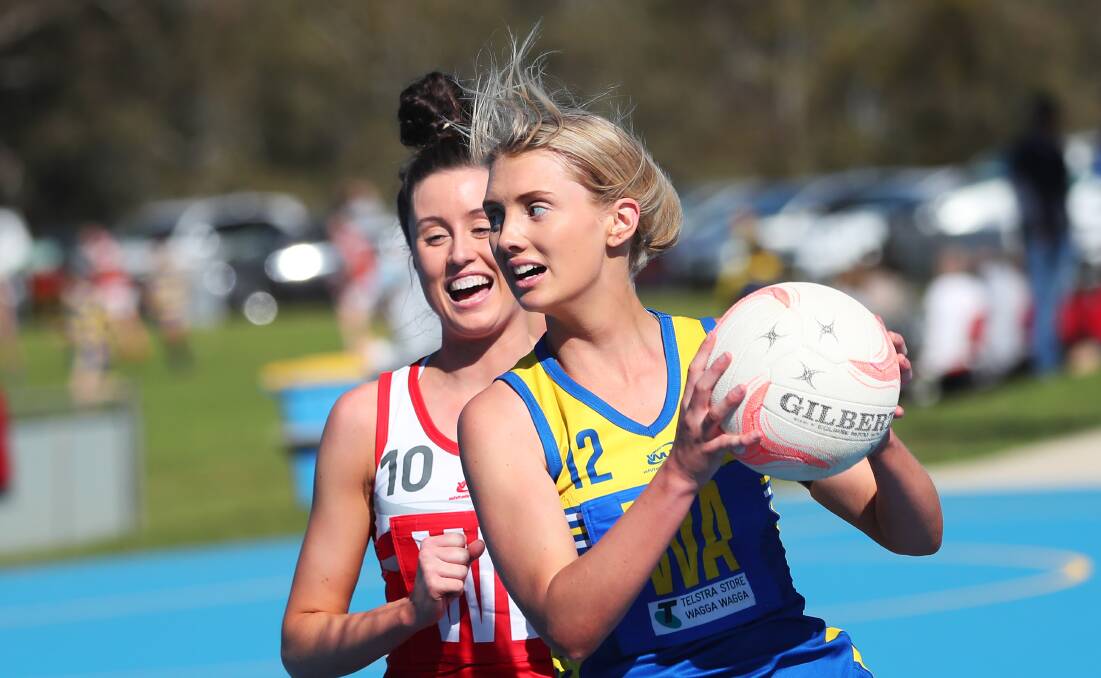 NEW COACH: Mikaela Cole in action for the Goannas. Picture: Emma Hillier