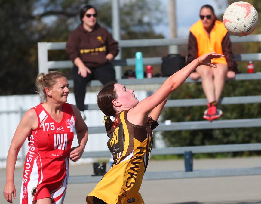 CSU warmed up for a pending finals series with a win over the Hawks. Pictures: Emma Hillier