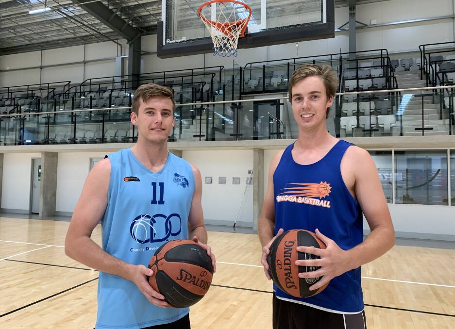STEPPING UP: Youngsters Jacob Edwards and Eddie Merkel will have bigger roles to play with Wagga Heat this season. Picture: Jon Tuxworth