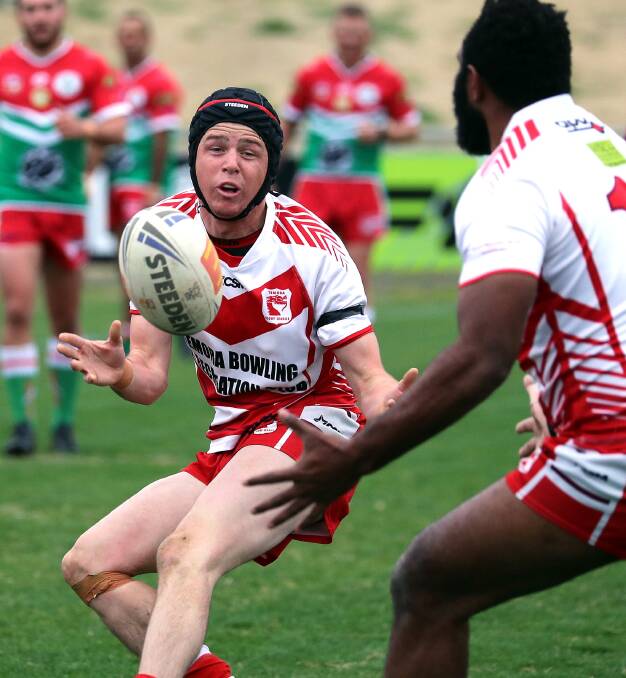 INJURED: Temora Dragons playmaker Sam Elwin hurt his knee in Friday's trial win over West Wyalong. 