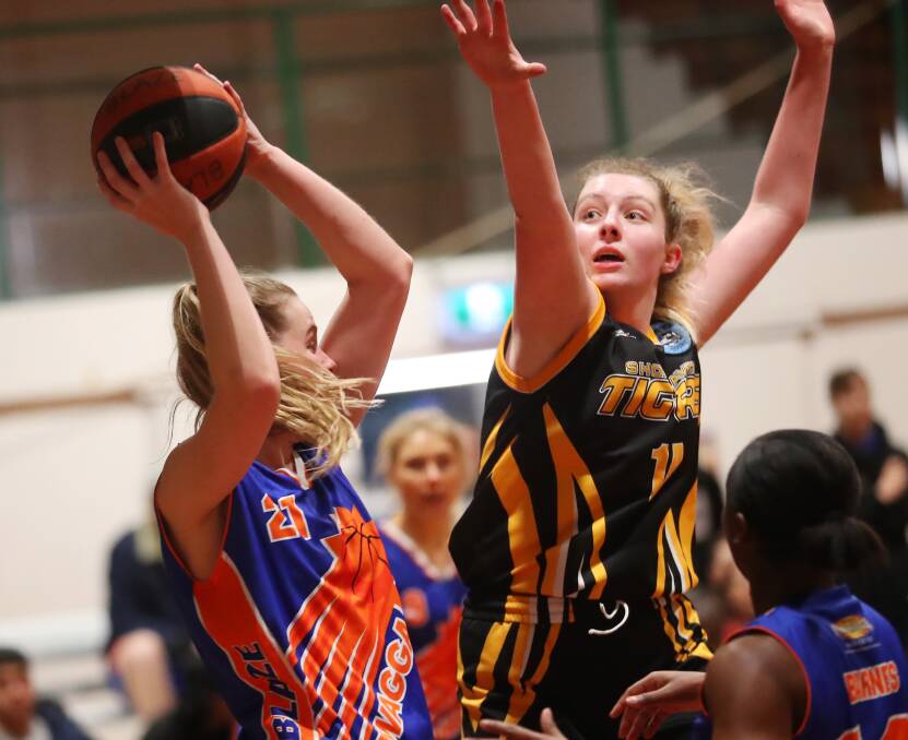 READY TO GO: Wagga Blaze basketballer and medical student Hannah Ryan (left) is ready to help with the coronavirus pandemic if required. Picture: Emma Hillier