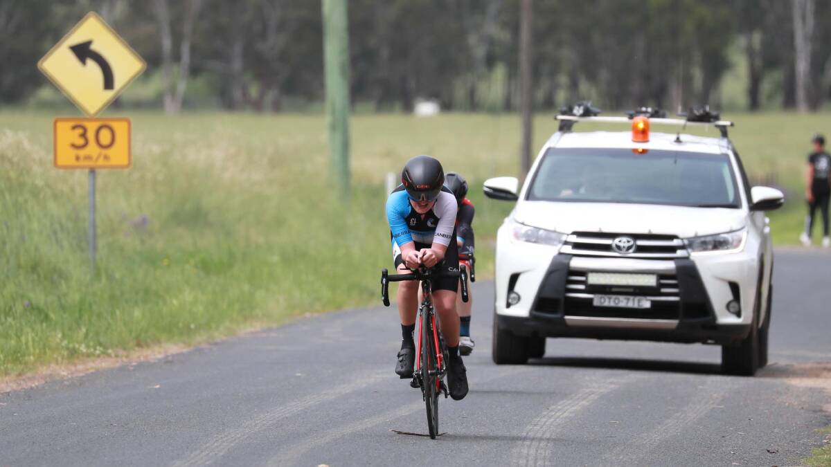The state's best young cyclists did battle at Wantabadgery on the weekend. Pictures: Les Smith
