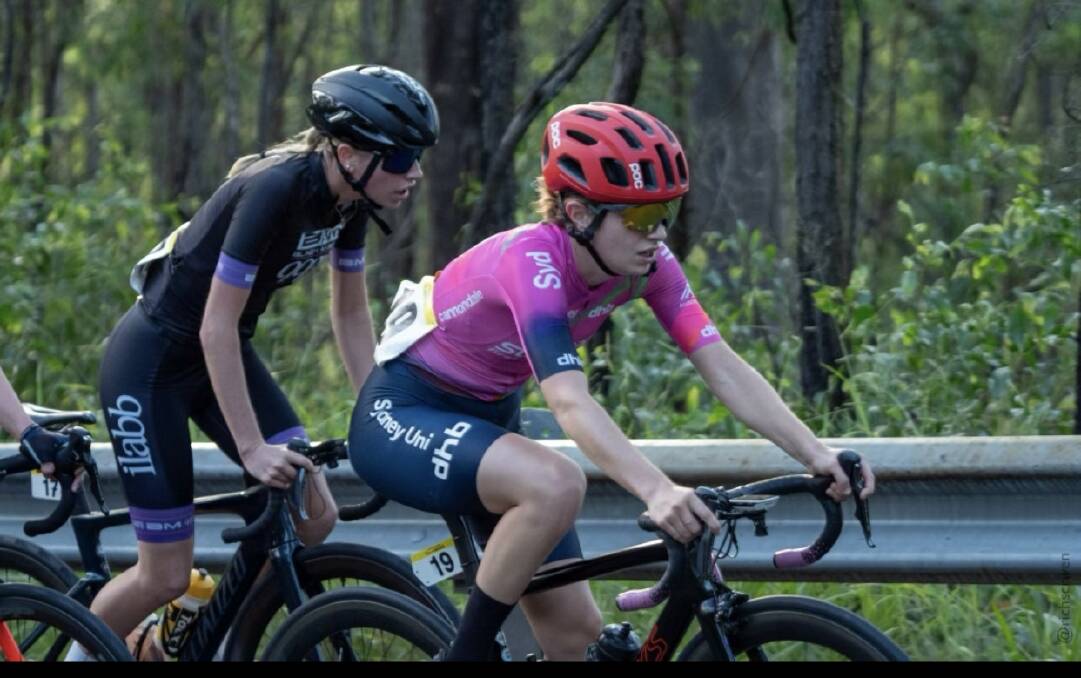 SUCCESS: Wagga's Bronte Stewart in action at the weekend's Oceania Road Championships in Brisbane.