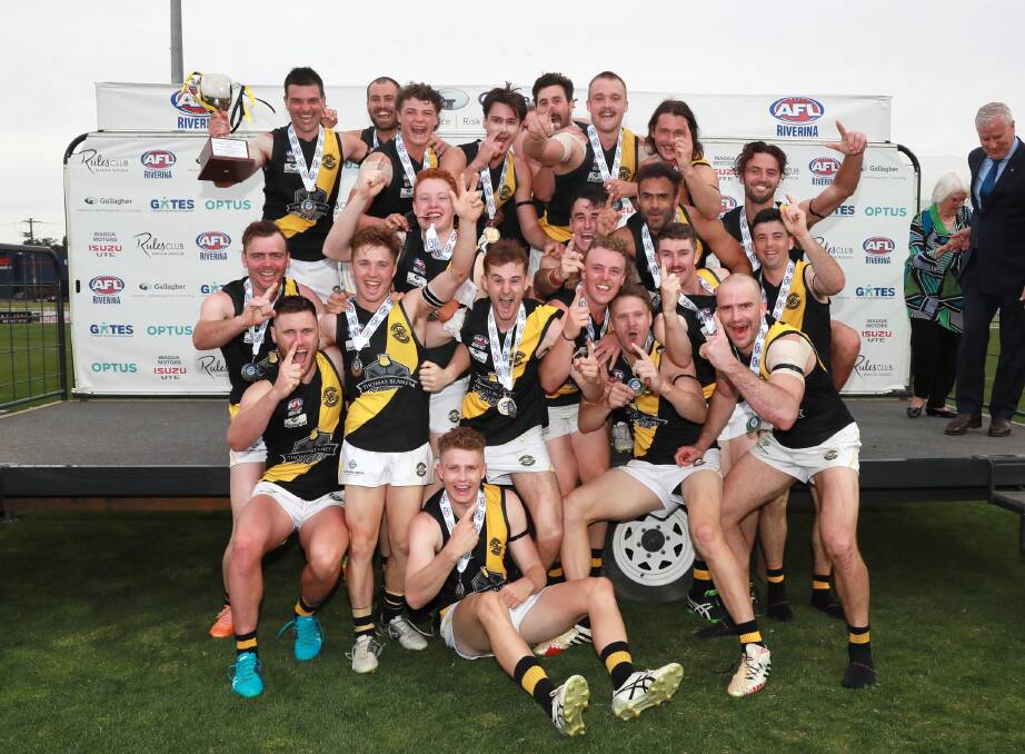 Wagga Tigers beat Leeton-Whitton by 21 points in the decider on Saturday. Pictures: Les Smith