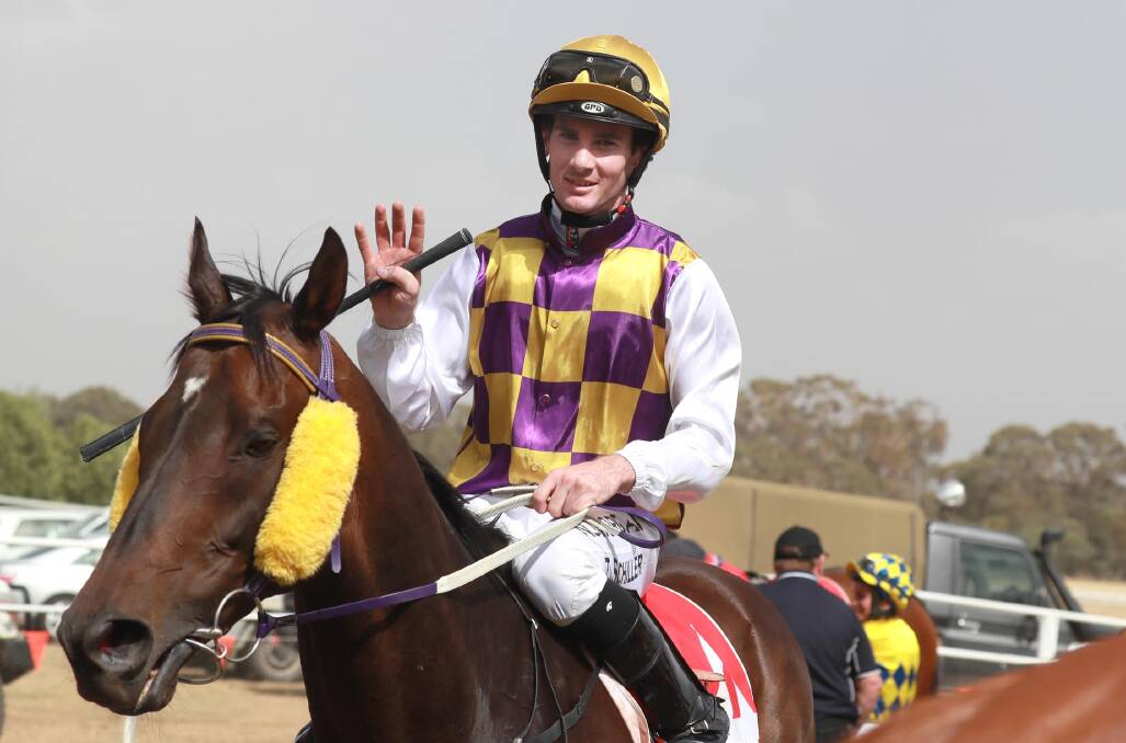 BIG OPPORTUNITY: Riverina appretice Tyler Schiller will ride Dufresne in Saturday's Four Pillars at Rosehill. Picture: Les Smith 