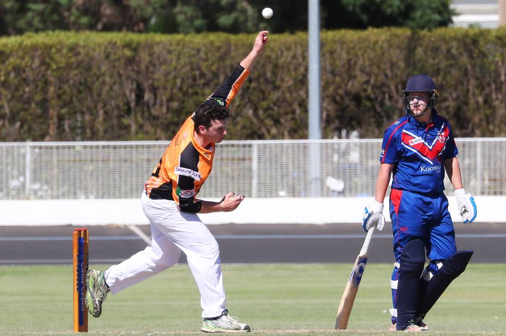 SURPRISE FACTOR: Spinner Henry Standley opened the bowling in Wagga RSL's upset win over Saint Michaels on Saturday. Picture: Emma Hillier