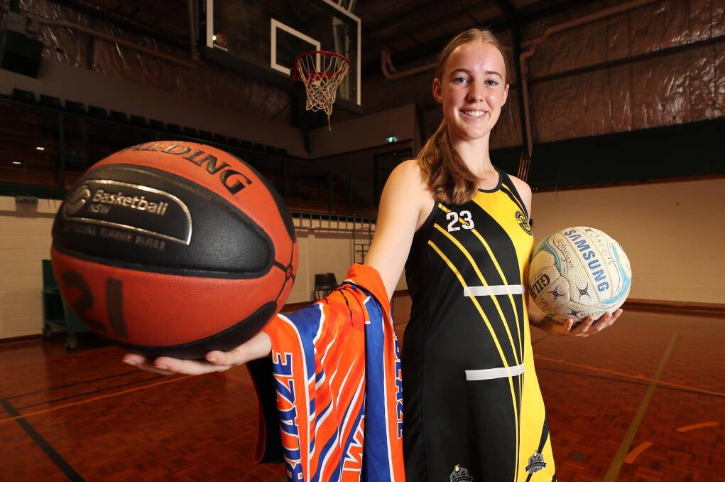 BUSY SCHEDULE: Abbey Morton has juggled netball and basketball commitments this winter. Picture: Les Smith