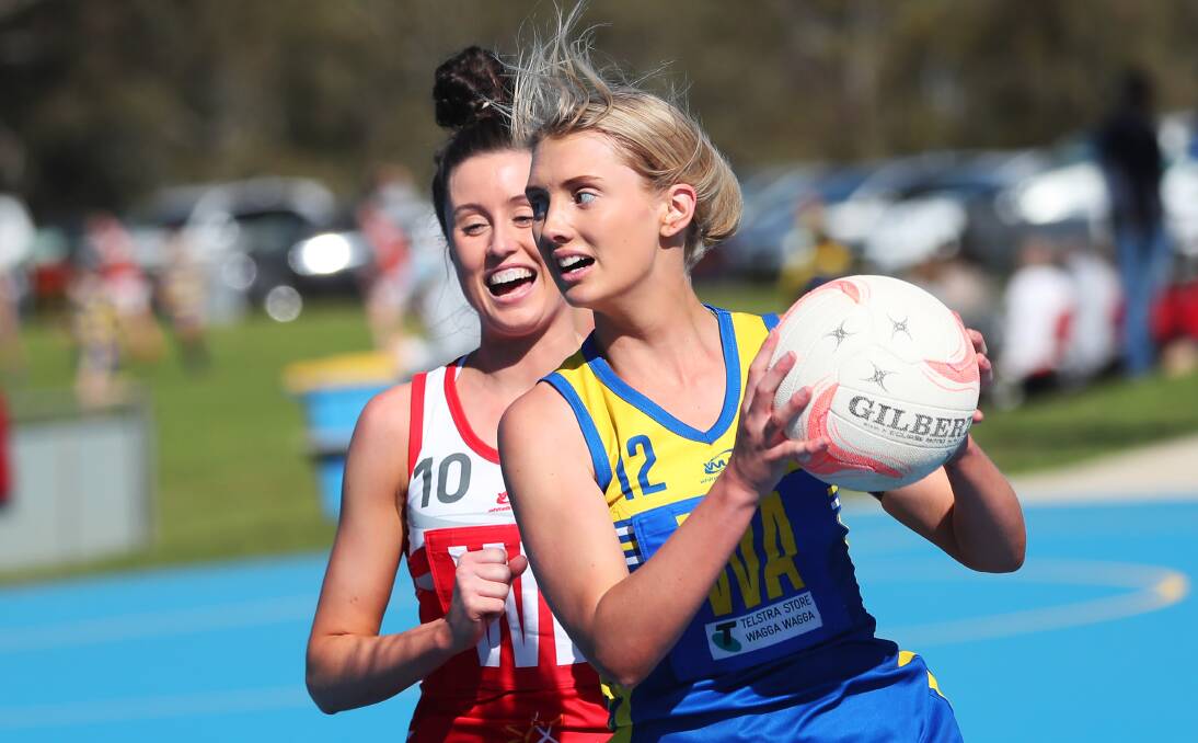 NEW ROLE: Mikaela Cole in action against Collingullie-Glenfield Park last year. Picture: Emma Hillier