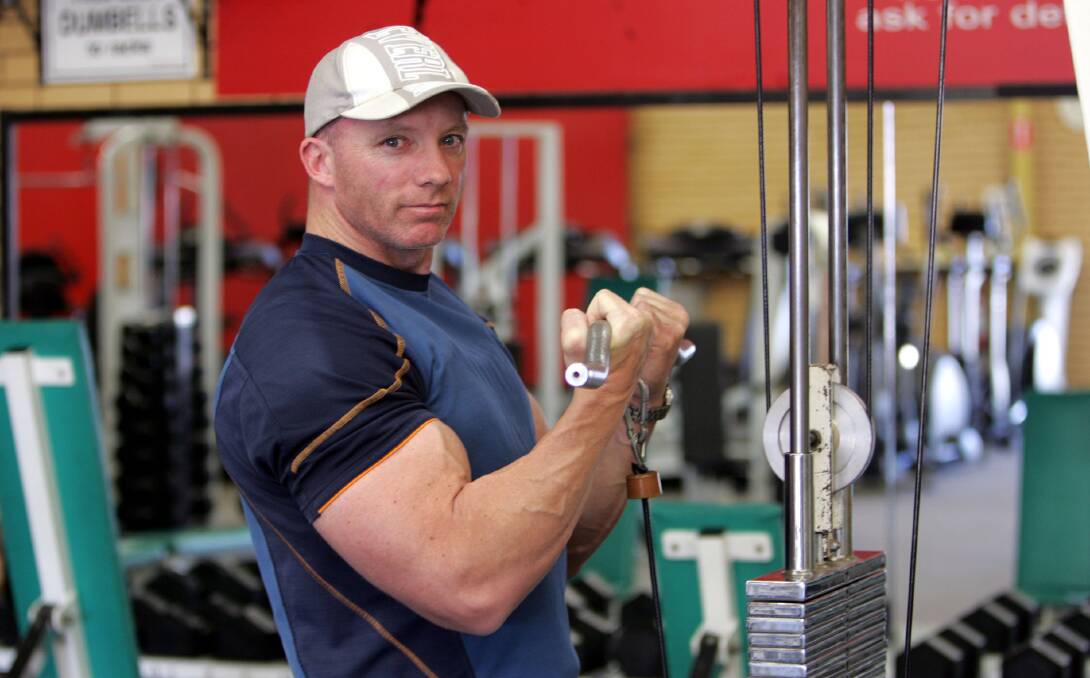 WORLD CHAMPION: Wagga bodybuilder Grant Davidson, pictured in 2009, took out the masters division title at the ICompete Natural world championships recently. Picture: Brett Koschel 