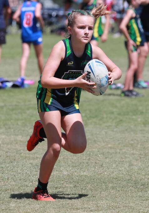 RETURN NEAR?: Touch player Scarlett Lee playing for Wagga this year. 
