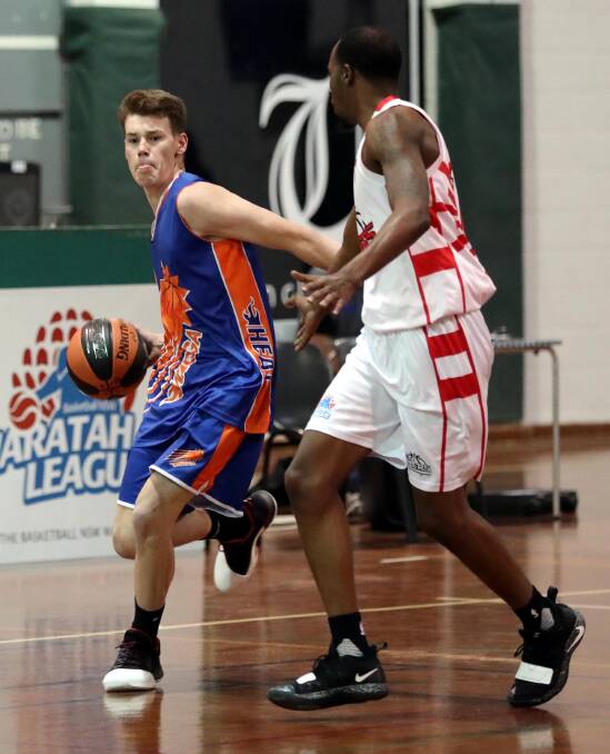 STRONG GAME: Wagga Heat point guard Chaz Bishop. 