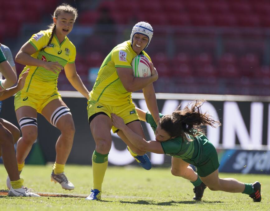 READY TO ROLL: The Riverina's Sharni Williams will feature in the University Rugby Sevens Series. Picture: AAP Image/Craig Golding