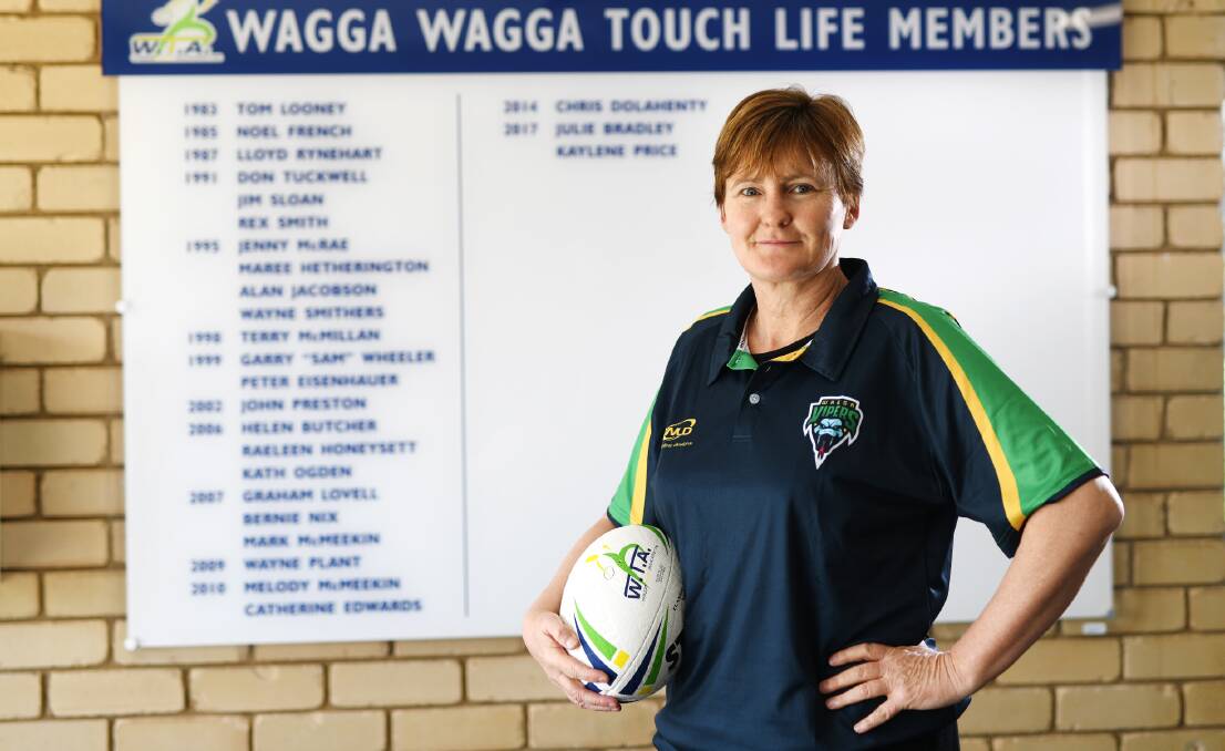 AWARD WINNER: Wagga Touch Association secretary Juanita Bailey cleaned up at the NSW Touch awards. 
