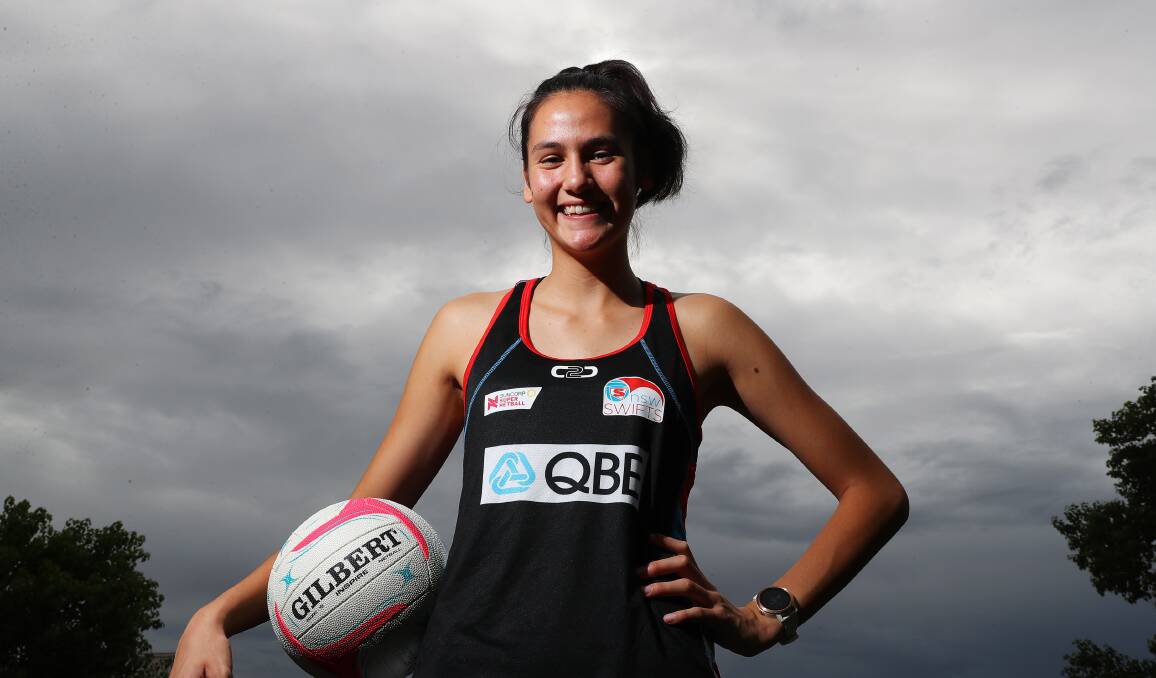 NEXT STEP: Wagga netball product Sophie Fawns has been promoted to a NSW Swifts training partner.