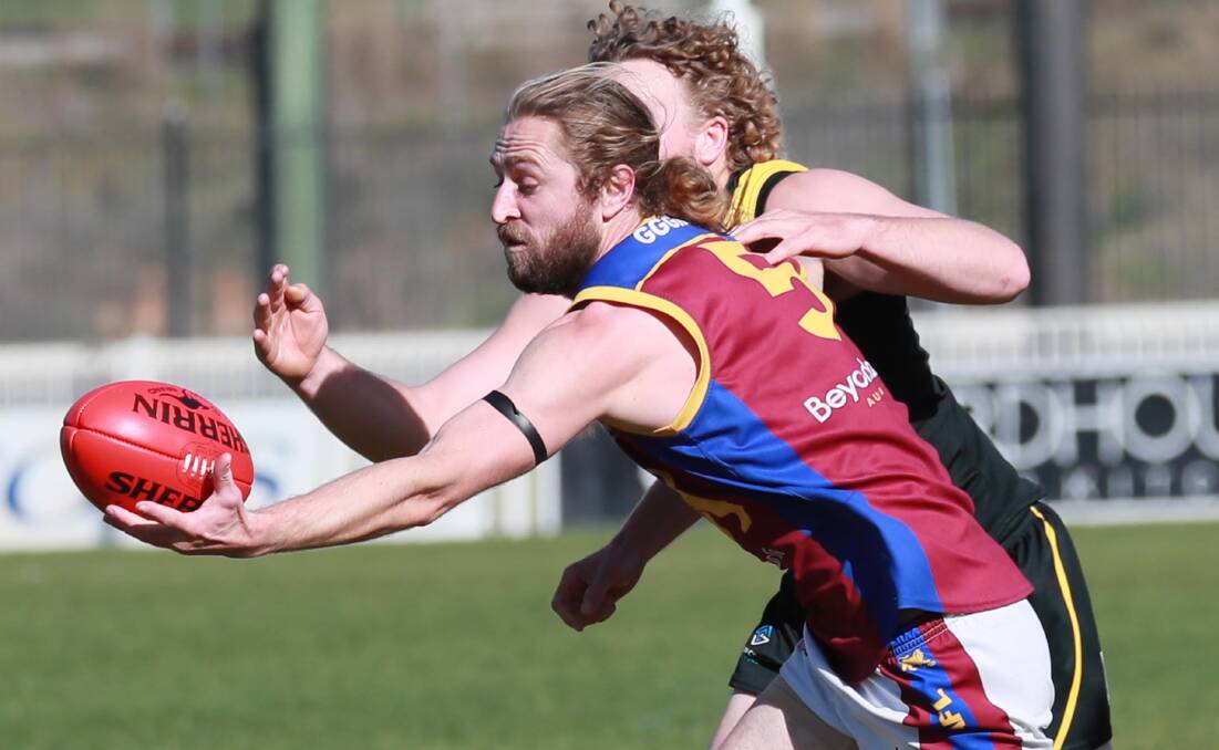 NO REWARD: Jesse Lander in action for Ganmain-Grong Grong-Matong earlier this season. Picture: Les Smith