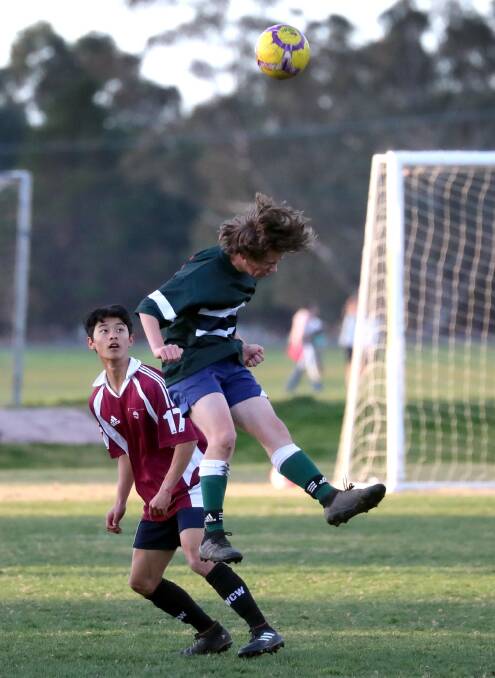 Wagga Wagga Christian College proved too strong for The Riverina Anglican College 2-0 in Wednesday's Creed Shield opener. Pictures: Les Smith