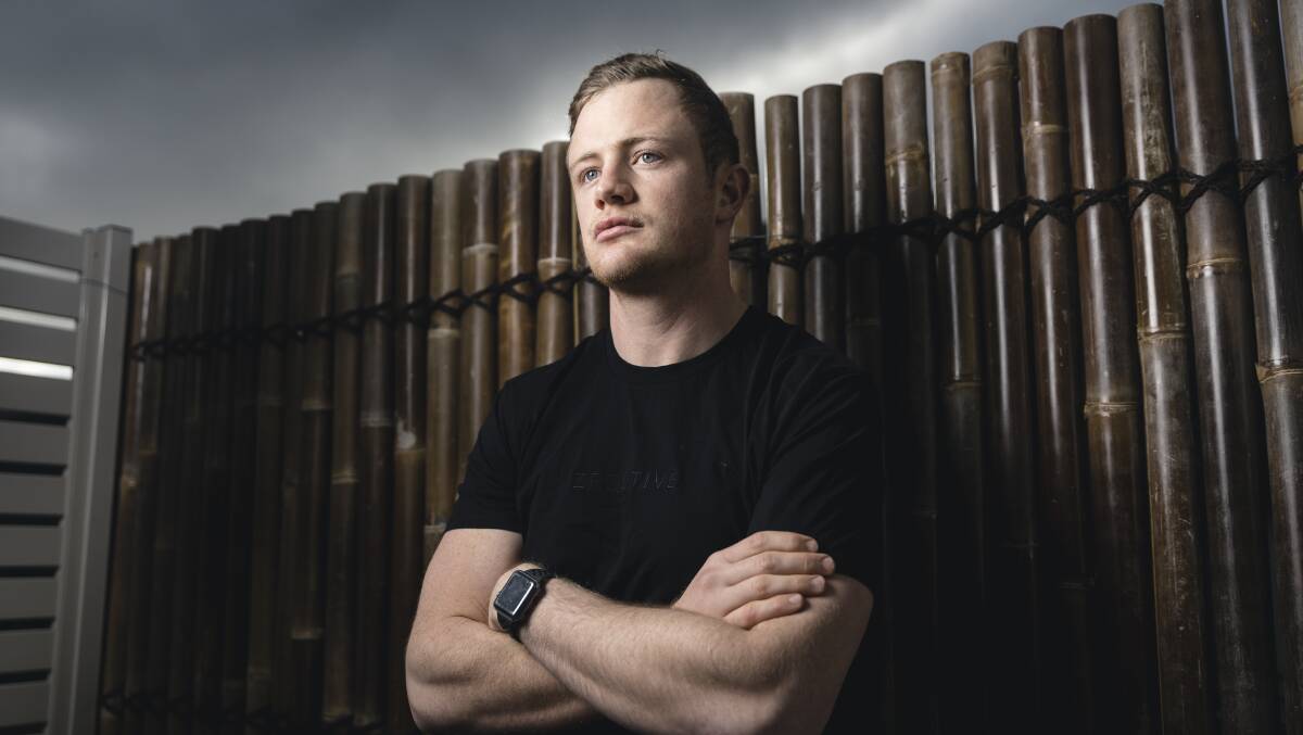 RAISING AWARENESS: Junee product Andrew Heffernan, pictured at his Canberra home, is conducting research into concussion which stalled his career. Picture: Sitthixay Ditthavong
