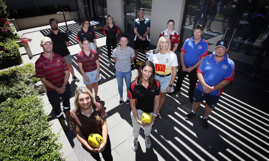 IT'S ARRIVED: AFL Southern NSW Women's club representatives gathered for Wednesday's season launch. Picture: Les Smith