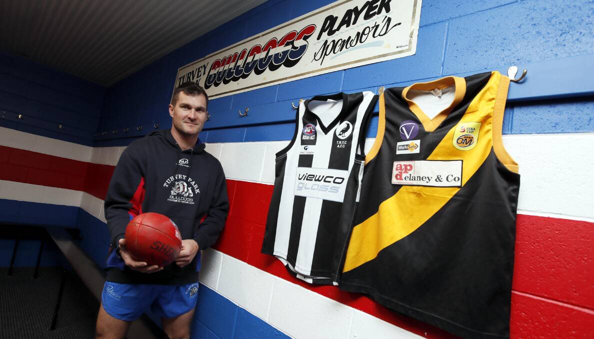 MEMORABLE JOURNEY: Tom Yates is looking to add
to the flags he won at The Rock Yerong Creek and Albury
Tigers with Turvey Park. Picture: Les Smith