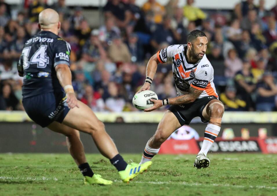Benji Marshall is still going strong for the Wests Tigers. Picture: AAP Image/Michael Chambers.