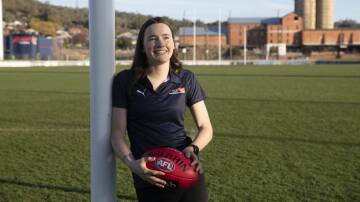 HOPEFUL: Wagga's Zara Hamilton has her fingers crossed her name will be read out in Wednesday's AFLW Draft. Picture: Madeline Begley 