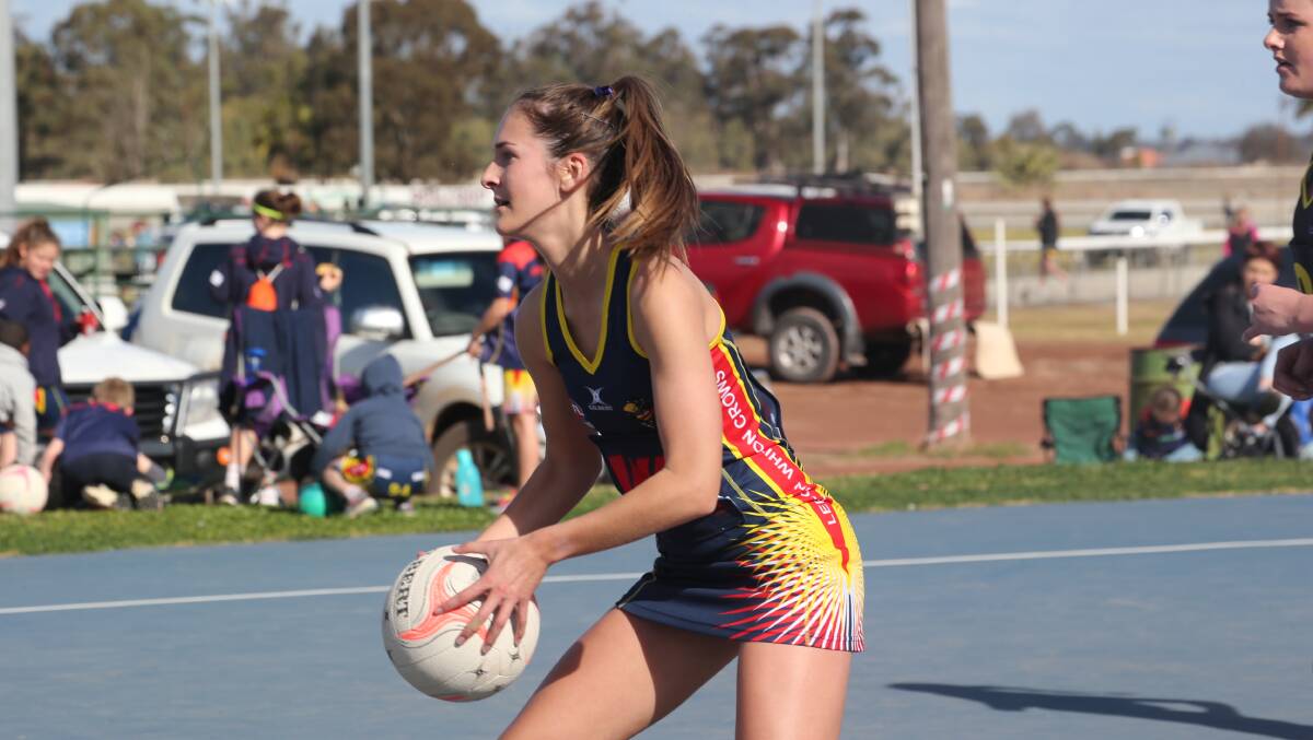 NEW RECRUIT: Coleambally's Tiah Gillespie in action for Leeton last year.